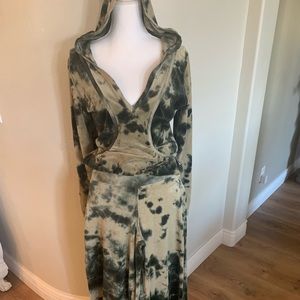 lounging jogging suit.